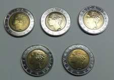 Italia 5 x 500 lire 1984