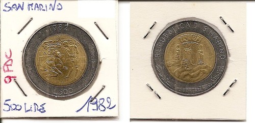 San marino 500 lire - 500,