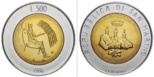 1986 SAN MARINO 500 LIRE