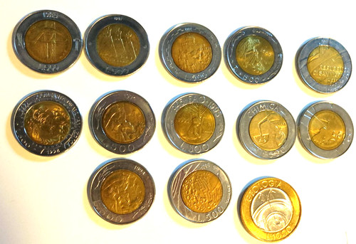 Lotto monete da - monete, 500
