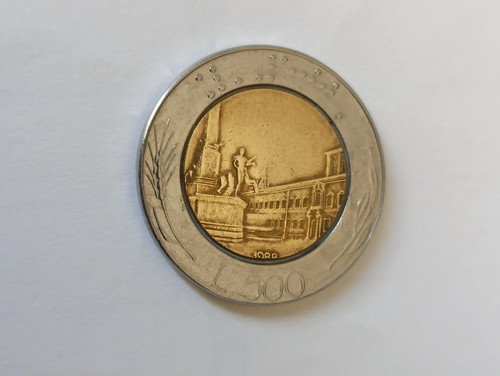 500 lire bimetalliche - 500,