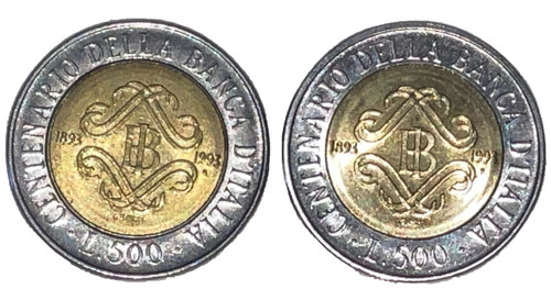 Lotto monete 500 lire - 2,