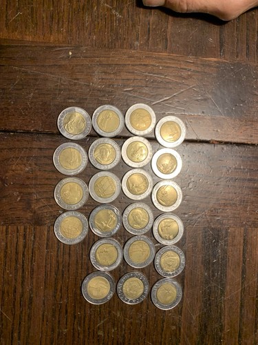 Monete 500 lire - 20, da