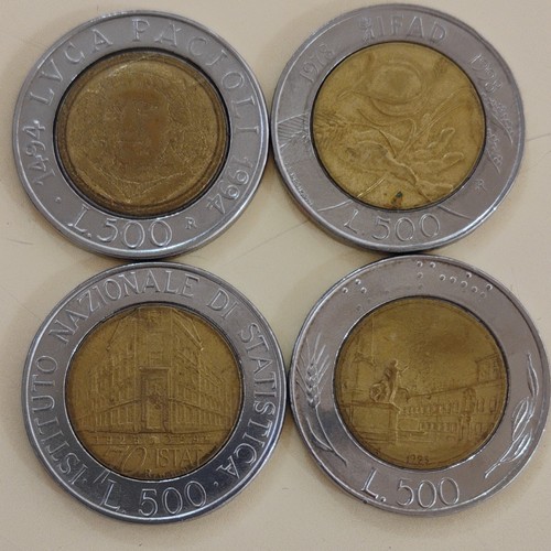 Lotto monete italia 500 lire - 4,