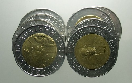San marino lotto monete 500 - 10,