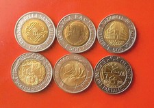 RACCOLTA DELLE 6 MONETE DA 500