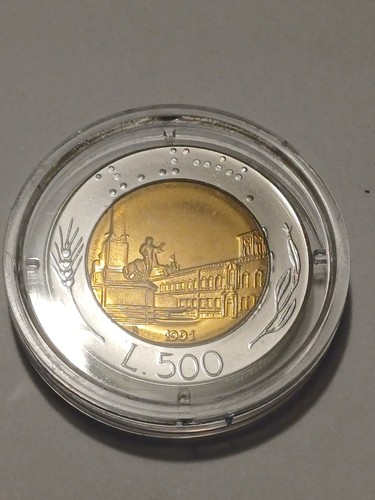 500 lire bimetalliche 1991 - bimetalliche,
