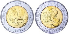 1994 SAN MARINO 500 LIRE