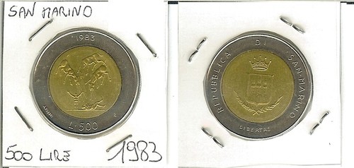 San marino 500 - 500, lire