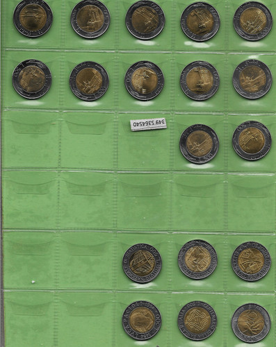 Lotto monete 500 lire - 12+6,