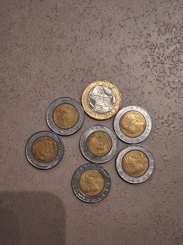 Lotto monete 500 lire