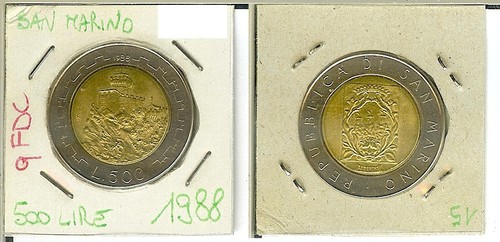 San marino 500 lire - san,
