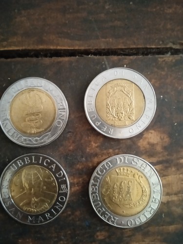 Monete italiane 500 lire - monete,