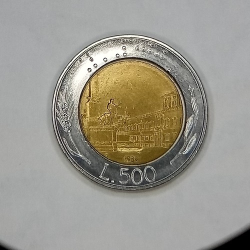 500 lire bimetalliche 1989 - 500,