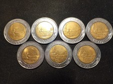 ITALIA - N. 7 MONETE DA 500