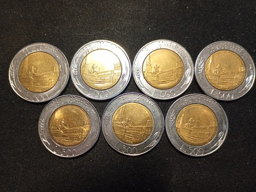 Italia 7 monete da 500 - n.,