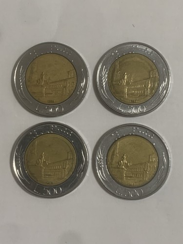 Lotto monete 500 lire - 4,