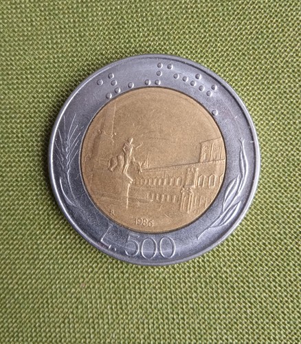 500 lire bimetalliche 1986 - lire,