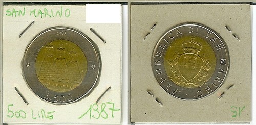 San marino 500 lire - san, marino: