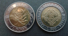 REPUBBLICA  2 MONETE DA 500