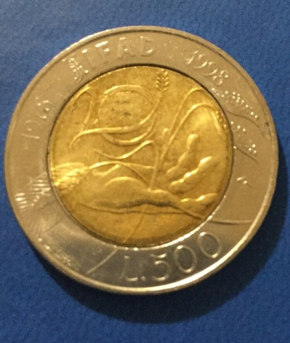 500 lire bimetalliche - ,