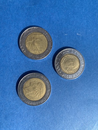 Lotto monete 500 - 500, lire