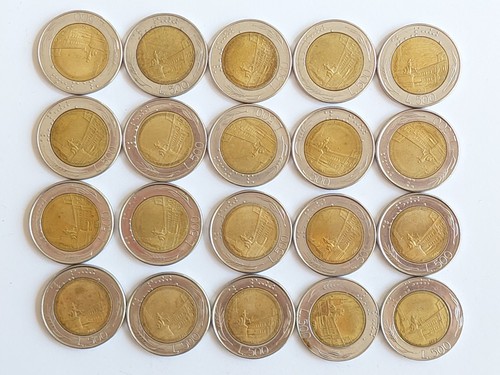 Lotto monete 500 - 20,